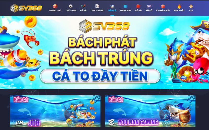 Giới thiệu về game Bắn Cá SV368 cực đỉnh