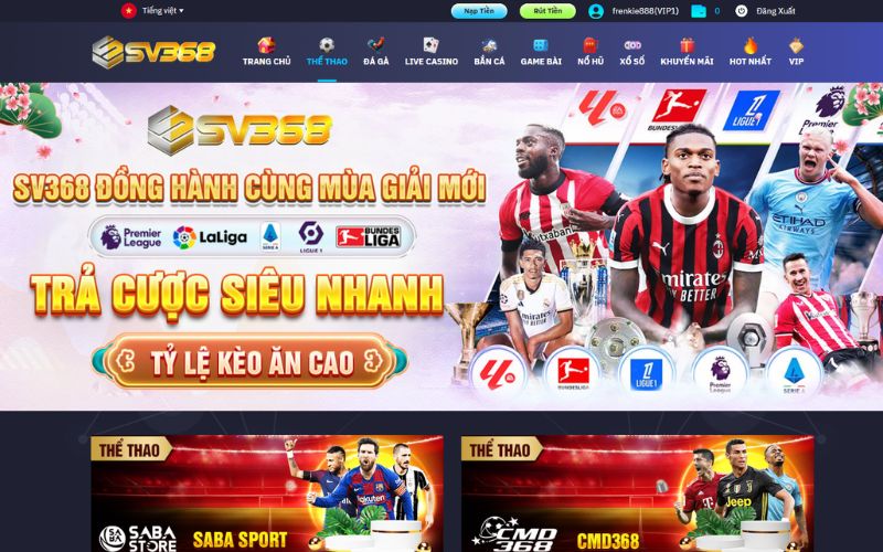 Thể Thao SV368 – Sảnh Cá Cược Đỉnh Cao | Kèo Thơm, Tỷ Lệ Cao