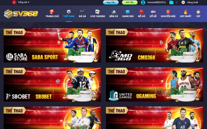 Thể Thao SV368 – Địa Chỉ Cá Cược Uy Tín Hàng Đầu